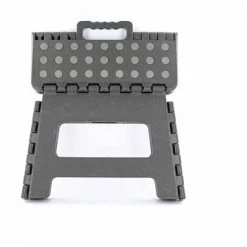 THE HOME DECO FACTORY Marche Pied Pliable Compact Gris - Gris -Pas Cher Échelle Magasin 30649835 3