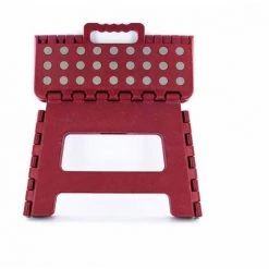 THE HOME DECO FACTORY Marche Pied Pliable Compact Rouge - Rouge -Pas Cher Échelle Magasin 30649846 3
