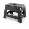 THE HOME DECO FACTORY Marche Pied Pliable Compact Noir - Noir
