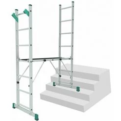 ECHAFAUDAGE DIRECT - MATISERE Echafaudage Pour Escalier : 3.00m Haut. Travail Max - 8507