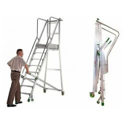 PLATEFORME DIRECT - MATISERE Escabeau Roulant De 2 Marches - Hauteur De Travail Max. 2.62m - CA0/50 8 PLATEFORME DIRECT - MATISERE Escabeau Roulant De 2 Marches - Hauteur De Travail Max. 2.62m - CA0/50 -Pas Cher Échelle Magasin 3105336 4