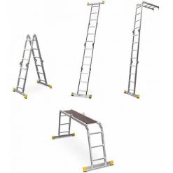 MATISèRE Echelle Modulable De 3.44m - Avec Plateau - 4410/P -Pas Cher Échelle Magasin 3105363 5