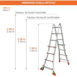 ECHELLE DIRECT - MATISERE Echelle Telescopique De 2.88m De Long. - BKPL/1 -Pas Cher Échelle Magasin 3105364 3