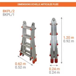 ECHELLE DIRECT - MATISERE Echelle Telescopique De 2.88m De Long. - BKPL/1 -Pas Cher Échelle Magasin 3105364 4
