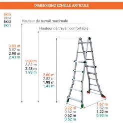 ECHELLE DIRECT - MATISERE Echelle Télescopique De 2.88m De Long. - BK/1 -Pas Cher Échelle Magasin 3105372 3