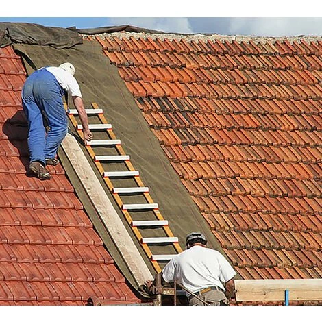 ECHELLE DIRECT - MATISERE Echelle De Toit - Bois / Alu - Ecartement Des Barreaux 25cm - 2.30m De Long - HIM4138.25.230 2 ECHELLE DIRECT - MATISERE Echelle De Toit - Bois / Alu - Ecartement Des Barreaux 25cm - 2.30m De Long - HIM4138.25.230 – Image 2