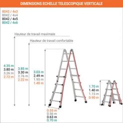 ECHELLE DIRECT - MATISERE Echelle Télescopique 6.26 De Long. - 8042/4X6 -Pas Cher Échelle Magasin 3105517 3