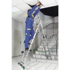 ECHELLE DIRECT - MATISERE Echelle Transformable 2 Plans - Longueur Pliée 2.01m. / Dépliée 3.06m Et 1.94m En Position Escabeau. - 7707 8 ECHELLE DIRECT - MATISERE Echelle Transformable 2 Plans - Longueur Pliée 2.01m. / Dépliée 3.06m Et 1.94m En Position Escabeau. - 7707 -Pas Cher Échelle Magasin 3105632 4