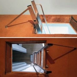 HAILO Escalier Escamotable 3 Plans - Haut. Du Sol Au Sol Supérieur 3.00m - 9344-001 -Pas Cher Échelle Magasin 3105690 4