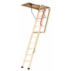 ECHELLE DIRECT - MATISERE Escalier Coupe Feu 45min - Hauteur Sous Plafond 2.80 M Et Dimensions De Trémie 60 X 120cm - LWF60120-280