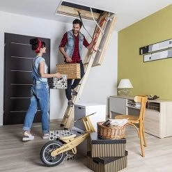 ECHELLE DIRECT - MATISERE Echelle Escamotable Bois - Ouverture Du Plafond De 70 X 111cm - LWK70111-2 -Pas Cher Échelle Magasin 3105751 4