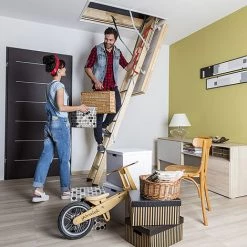 ECHELLE DIRECT - MATISERE Escalier Escamotable Bois - Ouverture Du Plafond De 70 X 130cm - LWK70130-3 -Pas Cher Échelle Magasin 3105757 4