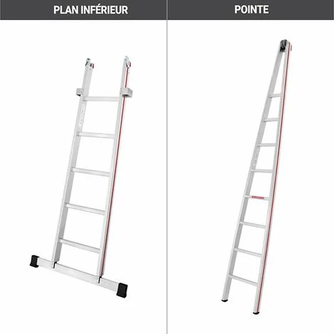ECHELLE DIRECT - MATISERE Plan Inférieur De L'échelle Laveur De Vitres Seule, Longueur De 1.70m - 5017/5 5 ECHELLE DIRECT - MATISERE Plan Inférieur De L'échelle Laveur De Vitres Seule, Longueur De 1.70m - 5017/5 – Image 5