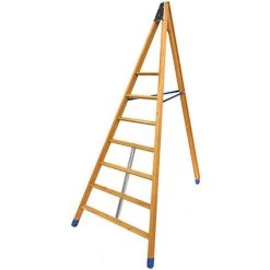 ECHELLE DIRECT - MATISERE Echelle Fruitière 3 Barreaux - Hauteur De L'échelle 1.50m - EDC150