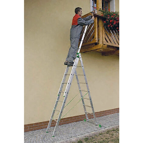 ECHELLE DIRECT - MATISERE Echelle Transformable 3 Plans - Longueur Pliée 3.42m. / Dépliée 7.96m Et 5.41m En Position Escabeau. - 7612 1 ECHELLE DIRECT - MATISERE Echelle Transformable 3 Plans - Longueur Pliée 3.42m. / Dépliée 7.96m Et 5.41m En Position Escabeau. - 7612