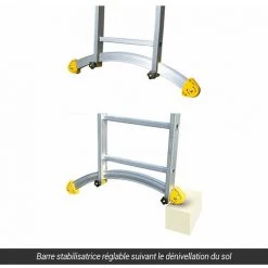 ECHELLE DIRECT - MATISERE Echelle Transformable 3 Plans - Hauteur De Travail Max. 8.24m - TRC312 -Pas Cher Échelle Magasin 3106025 4
