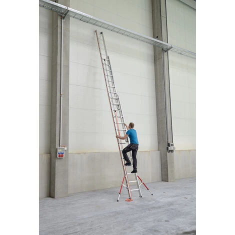 ECHELLE DIRECT - MATISERE Echelle Coulissante 3 Plans 11.45m Dépliée Et 4.75m Pliée - 3x16 Barreaux - Référence- 6261/3x16 - 626148 4 ECHELLE DIRECT - MATISERE Echelle Coulissante 3 Plans 11.45m Dépliée Et 4.75m Pliée - 3x16 Barreaux - Référence- 6261/3x16 - 626148 – Image 4