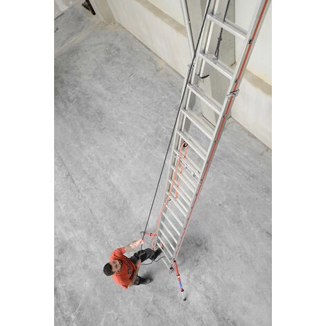 ECHELLE DIRECT - MATISERE Echelle Coulissante 3 Plans 11.45m Dépliée Et 4.75m Pliée - 3x16 Barreaux - Référence- 6261/3x16 - 626148 5 ECHELLE DIRECT - MATISERE Echelle Coulissante 3 Plans 11.45m Dépliée Et 4.75m Pliée - 3x16 Barreaux - Référence- 6261/3x16 - 626148 – Image 5