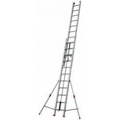 ECHELLE DIRECT - MATISERE Echelle Coulissante 2 Plans Aluminium à Corde - Longueur D'échelle Pliée De 4.13m Et 7.11m Dépliée. - R41-2
