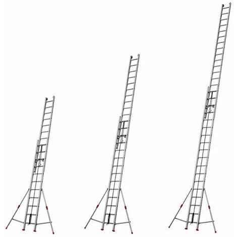 ECHELLE DIRECT - MATISERE Echelle Coulissante 2 Plans Aluminium à Corde - Longueur D'échelle Pliée De 4.13m Et 7.11m Dépliée. - R41-2 2 ECHELLE DIRECT - MATISERE Echelle Coulissante 2 Plans Aluminium à Corde - Longueur D'échelle Pliée De 4.13m Et 7.11m Dépliée. - R41-2 – Image 2