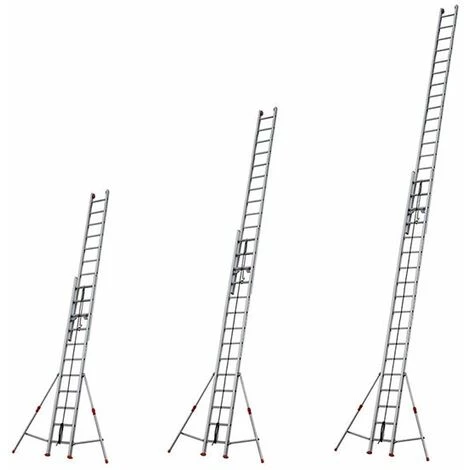 ECHELLE DIRECT - MATISERE Echelle Coulissante 2 Plans Aluminium à Corde - Longueur D'échelle Pliée De 5.03m Et 8.91m Dépliée. - R50-2 2 ECHELLE DIRECT - MATISERE Echelle Coulissante 2 Plans Aluminium à Corde - Longueur D'échelle Pliée De 5.03m Et 8.91m Dépliée. - R50-2 – Image 2