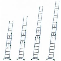 ECHELLE DIRECT - MATISERE Echelle Coulissante 2 Plans 5.10m Dépliée Et 3.24m Pliée - P320-2F -Pas Cher Échelle Magasin 3106060 3