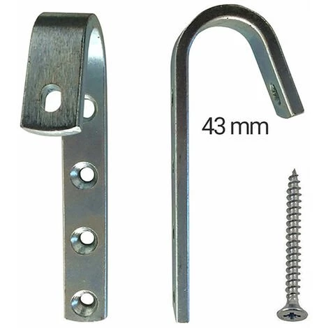 ECHELLE DIRECT - MATISERE Crochets En Acier Pour échelle De Meunier Bois (vendus Par Paires) - MAT54013 - MAT54013 1 ECHELLE DIRECT - MATISERE Crochets En Acier Pour échelle De Meunier Bois (vendus Par Paires) - MAT54013 - MAT54013