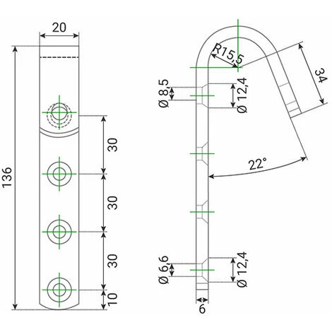 ECHELLE DIRECT - MATISERE Crochets En Acier Pour échelle De Meunier Bois (vendus Par Paires) - MAT54013 - MAT54013 2 ECHELLE DIRECT - MATISERE Crochets En Acier Pour échelle De Meunier Bois (vendus Par Paires) - MAT54013 - MAT54013 – Image 2