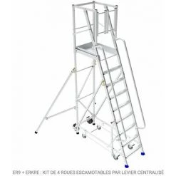 PLATEFORME DIRECT - MATISERE Plateforme - 6 Marches - Hauteur Travail Max. 3.50m - ER6 -Pas Cher Échelle Magasin 3140829 4