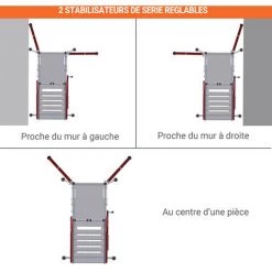 PLATEFORME DIRECT - MATISERE Plateforme - 7 Marches - Hauteur Travail Max. 2.75m - ER3 -Pas Cher Échelle Magasin 3140839 4