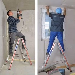 ESCABEAU DIRECT - MATISERE Escabeau Double Accès 2x3 Marches - 8024/2x3 -Pas Cher Échelle Magasin 3140857 4