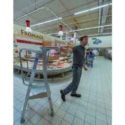 TUBESCA COMABI Escabeau Mise En Rayon: Hauteur De Travail Maximale De 2.30m - 2273101 -Pas Cher Échelle Magasin 3140946 4