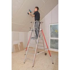 ESCABEAU DIRECT - MATISERE Escabeau Pro 4 Marches De 2.93m De Hauteur De Travail Maximale. - 848304 -Pas Cher Échelle Magasin 3140966 3