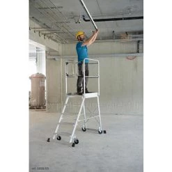 PLATEFORME DIRECT - MATISERE Plateforme Roulante De 8 Marches - Hauteur Travail Max. 3.94m - 6888/08 -Pas Cher Échelle Magasin 3140985 3