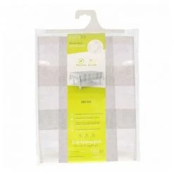 ORYX Tovaglia In Gomma Rettangolare Quadri Beige Impermeabile Pvc Antimacchia 140x250 Cm. -Pas Cher Échelle Magasin 31640567 4