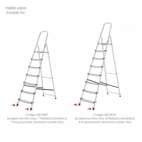 Scala Contera In Alluminio Oryx Frontale Di 7 E 8 Gradini 2 Scala Contera In Alluminio Oryx Frontale Di 7 E 8 Gradini – Image 2