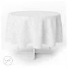 ORYX Tovaglia In Gomma Muleton Redondo Bianco Impermeabile Antimacchia Pvc Ø 140 Cm.