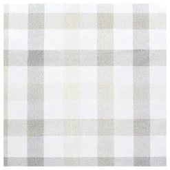 ORYX Tovaglia Gomma Tonda Quadri Beige Impermeabile Pvc Antimacchia Ø 140 Cm. -Pas Cher Échelle Magasin 31642192 3