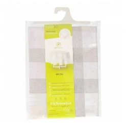 ORYX Tovaglia Gomma Tonda Quadri Beige Impermeabile Pvc Antimacchia Ø 140 Cm. -Pas Cher Échelle Magasin 31642192 4