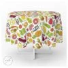 ORYX Tovaglia Rotonda Gomma Frutta Fantasia Impermeabile Pvc Antimacchia Ø 140 Cm.