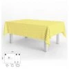 ORYX Tovaglia Rettangolare Gomma Giallo Diamanti Impermeabile Pvc Antimacchia 140x250 Cm.