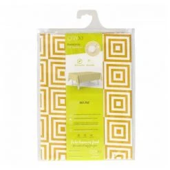 ORYX Tovaglia Rettangolare Gomma Giallo Diamanti Impermeabile Pvc Antimacchia 140x250 Cm. -Pas Cher Échelle Magasin 31642286 4