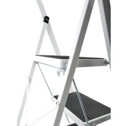 MSV Escabeau Marchepied 3 Niveaux Pliant & Antidérapant En Acier Max 150kg (43,5x67,5x106cm) - Noir -Pas Cher Échelle Magasin 31775600 4