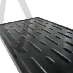 M S V MSV Escabeau Marchepied 2 Niveaux Pliant En Acier Max 150kg (49x43,5x83,5cm) - Noir -Pas Cher Échelle Magasin 31775601 3