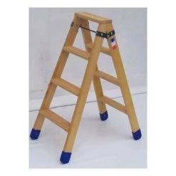 ESCABEAU DIRECT - MATISERE Marchepied Bois - 3 Marches - Hauteur Atteignable De 2.95m - BDMP-3 -Pas Cher Échelle Magasin 3224579 3