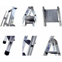 ESCABEAU DIRECT - MATISERE Escabeau Pro 4 Marches - Q60/4M 9 ESCABEAU DIRECT - MATISERE Escabeau Pro 4 Marches - Q60/4M -Pas Cher Échelle Magasin 3224643 5