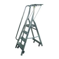 ESCABEAU DIRECT - MATISERE Escabeau Roulant De 5 Marches - Hauteur De Travail Maximale De 3.10m - 19405