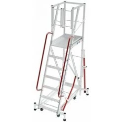 ESCABEAU DIRECT - MATISERE Escabeau Pro De 5 Marches Pour Une Hauteur De Travail Maximale De 3.25m - ER5R