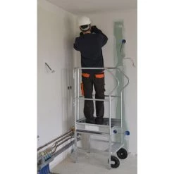 PLATEFORME DIRECT - MATISERE Escabeau 1 Marche - Hauteur De Travail Max. 2.55m - 18.011 -Pas Cher Échelle Magasin 3224738 5