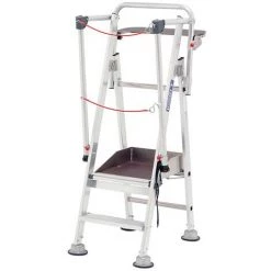 TUBESCA COMABI Escabeau De Rayonnage De 2 Marches. Hauteur Atteignable De 2.50m. - 2273202